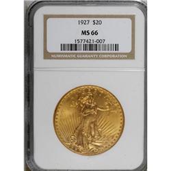 1927 $20 MS66 NGC