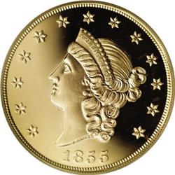 1855 $50 Kellogg & Co. Fifty Dollar PR69 PCGS