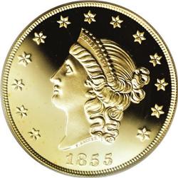 1855 $50 Kellogg & Co. Fifty Dollar PR69 PCGS