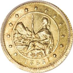 1853 50C Arms of California 50 Cents, BG-435,