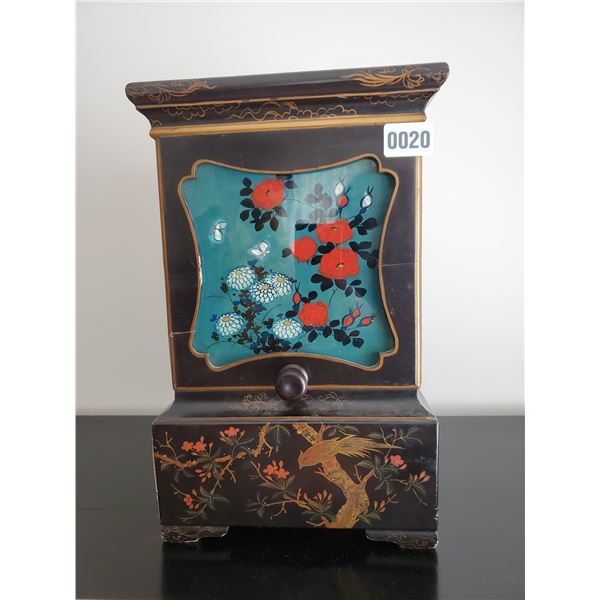 Antique Hand Painted Photo Box
