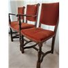 Image 2 : 3 Antique Velvet Accent Chairs