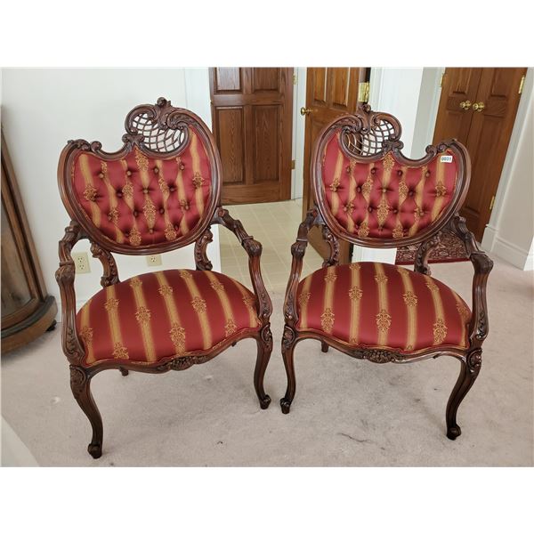 2 Antique Victorian Arm Chairs