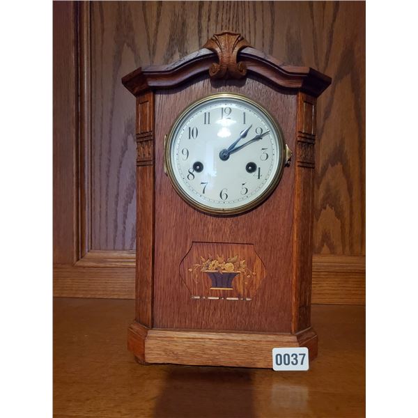Antique Wood Mantle Clock
