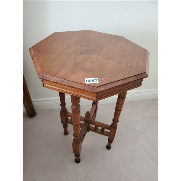 Small Antique Octagon Side Table