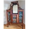 Image 1 : Antique Mahogany Glass Display Cabinet with Mirror