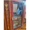 Image 2 : Antique Mahogany Glass Display Cabinet with Mirror