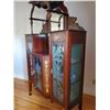 Image 4 : Antique Mahogany Glass Display Cabinet with Mirror