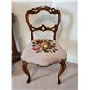 Image 1 : Victorian Needpoint Seat Balloon Back Chair