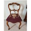 Image 1 : Victorian Needpoint Seat Balloon Back Chair