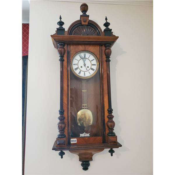 Antique Wooden Wall Clock
