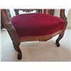 Image 3 : Antique Victorian High Back Parlour Red Velvet Chair