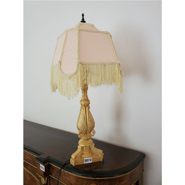 Gilt Paint Antique Lamp