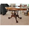 Image 1 : Antique Victorian Oval Table on Casters