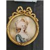 Image 5 : Framed Victorian Lady Picture & Victorian Match Box