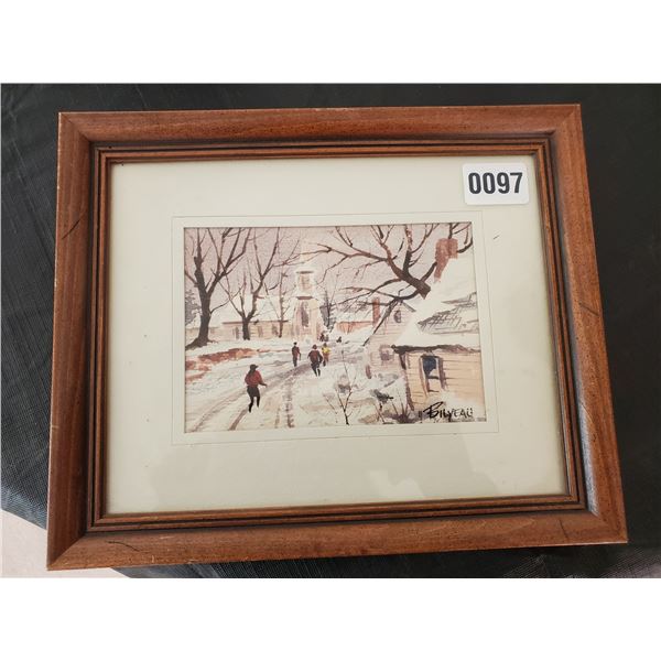 Framed Watercolor Painting