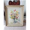 Image 1 : Framed Watercolor Canvas Painting