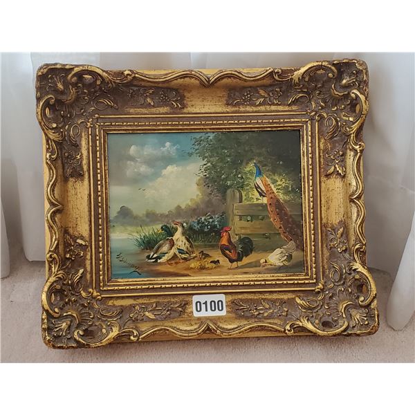 Gilt Framed Animal Painting