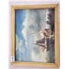Image 1 : Framed Sailboat Painting