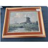 Image 1 : Framed Windmill Canvas Painting