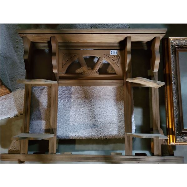 Gilted Frame & Antique Wall Hanging Shelf