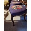 Image 3 : Antique Needpoint Balloon Back Chair Set