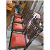 Image 1 : Barley Twist Victorian High Back Chairs
