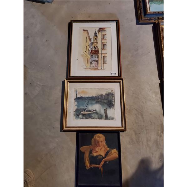 Framed Watercolors & Framed Print