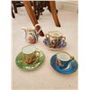 Image 2 : Decorative Demi Tasse tea cups and Creamer