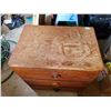 Image 1 : Antique 3 Drawer Side Table