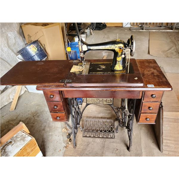 Antique 1871 Singer Sewing Station