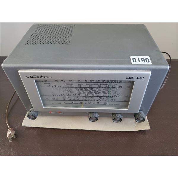 Vintage Shortwave Radio - Hallicrafters Co. Model S-38D