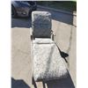 Image 1 : Metal Framed Lawn Chair & Cushion