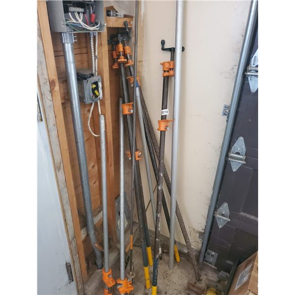 Miscellaneous Lot of Tools, Rebar, Metal Posts