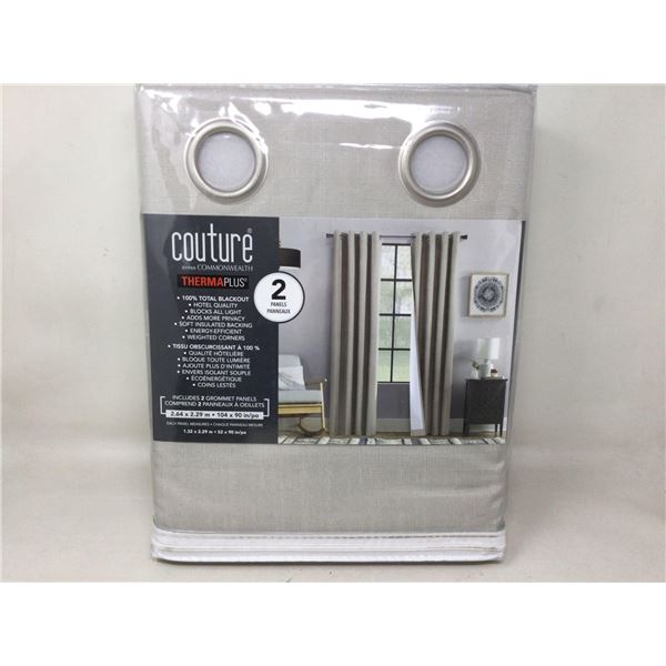 Thermaplus Total Blackout Curtain Panels (2- 104 in x 90 in)