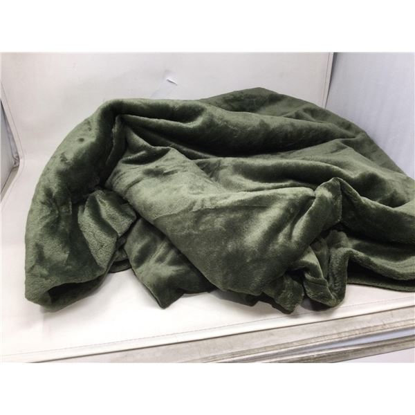 Green Plush Blanket