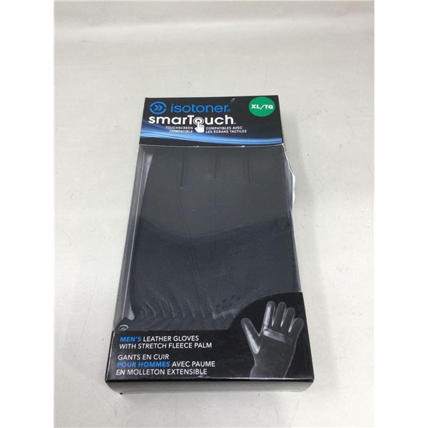 Isotoner SmarTouch Men's Leather Gloves (XL)
