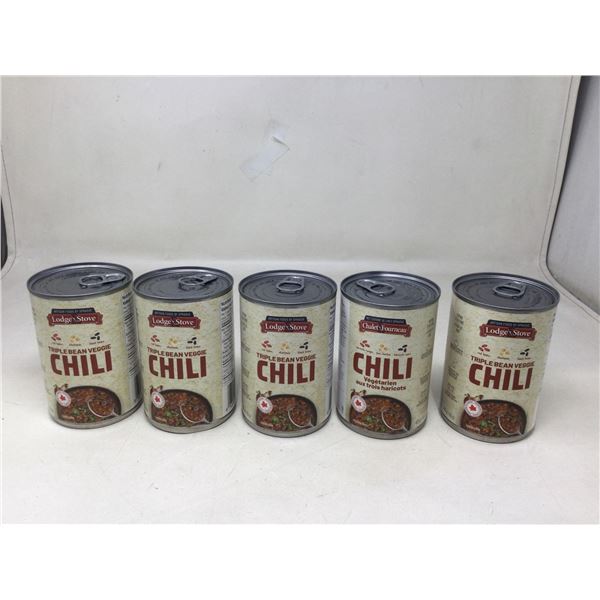 Lodge & Stove Triple Bean Veggie Chili (5 x 425g)