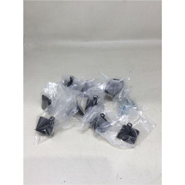 Flat Black Square Drawer Pulls