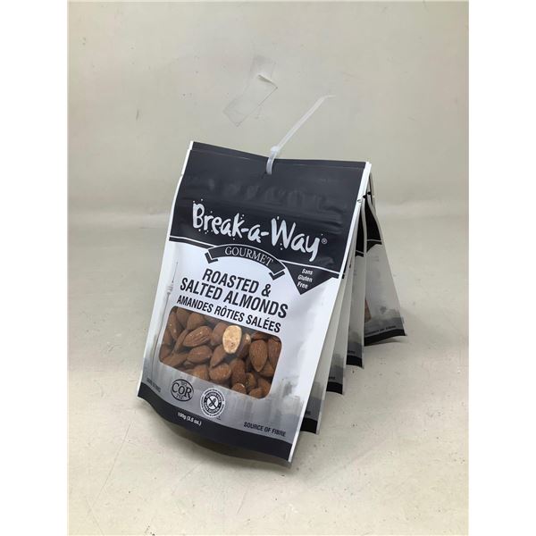Break-a-Way Roasted & Salted Almonds (6 x 100g)