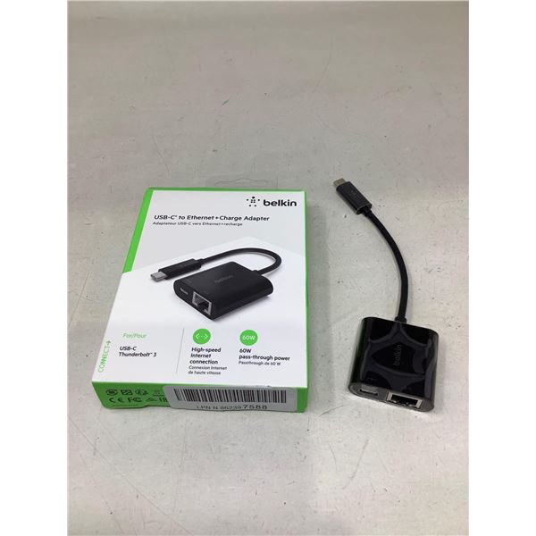 Belkin USB-C to Ethernet & Charge Adapter