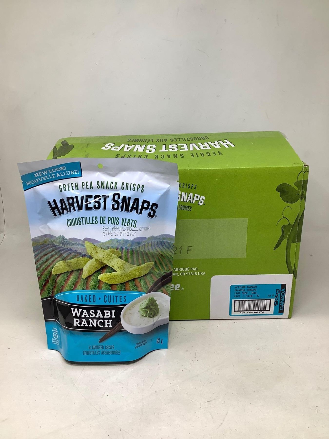 Wasabi Ranch Case of Harvest Snaps-Wasabi Ranch Snap Pea Snacks