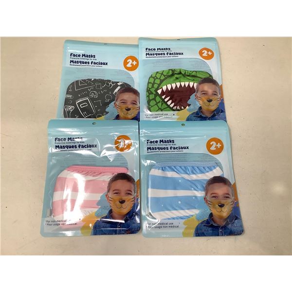 Lot of Kids Face Masks (4ct)