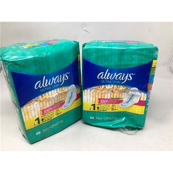 Always Ultra Thin Pads (2 x 48)