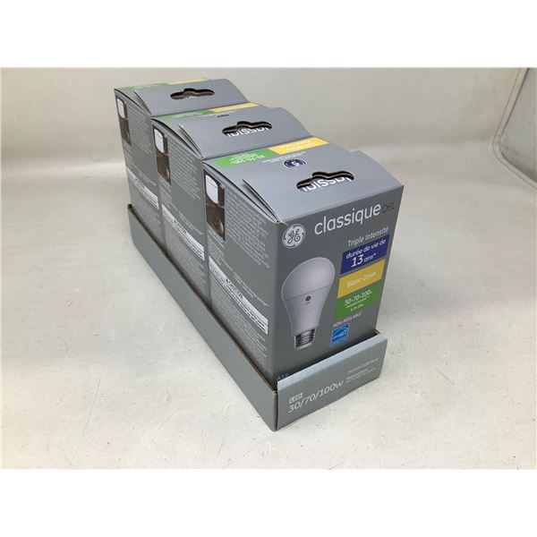 GE Classic LED Soft White Bulbs (3ct)