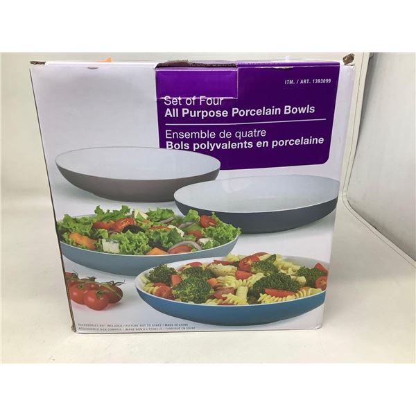 Set of Four All Purpose Porcelain Bowls