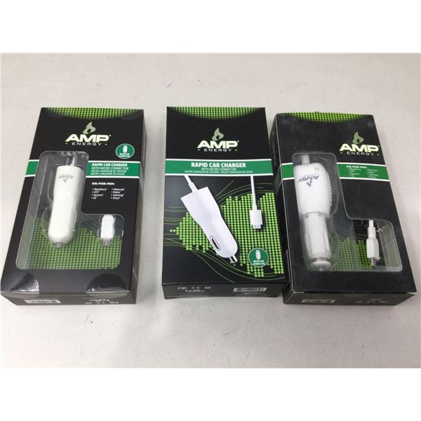 Amp Android Car Chargers (3ct)