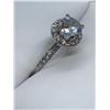 Image 2 : LADIES Brilliant Round Cut Solitaire Engagement ring with halo - size 9