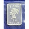 Image 1 : .999 Fine silver 1 gram wafer bar