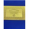 Image 2 : KL Laboratories pure 24K Gold Clad Bank Note Certificate